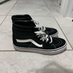 Black high top Vans